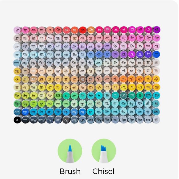 Ohuhu 216 Honlulu Color Dual Tips Alcohol Art Markers - Picture 2 of 7